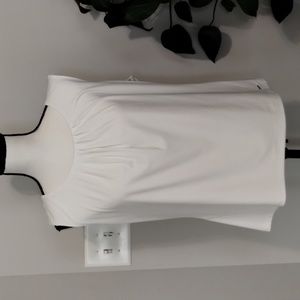 Calvin Klein cream sleeveless business top